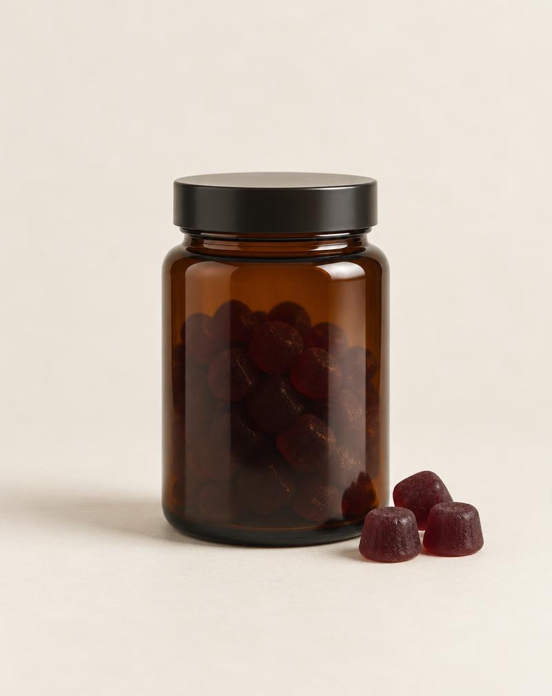 Gaia Herbs Black Elderberry Gummies studio photograph
