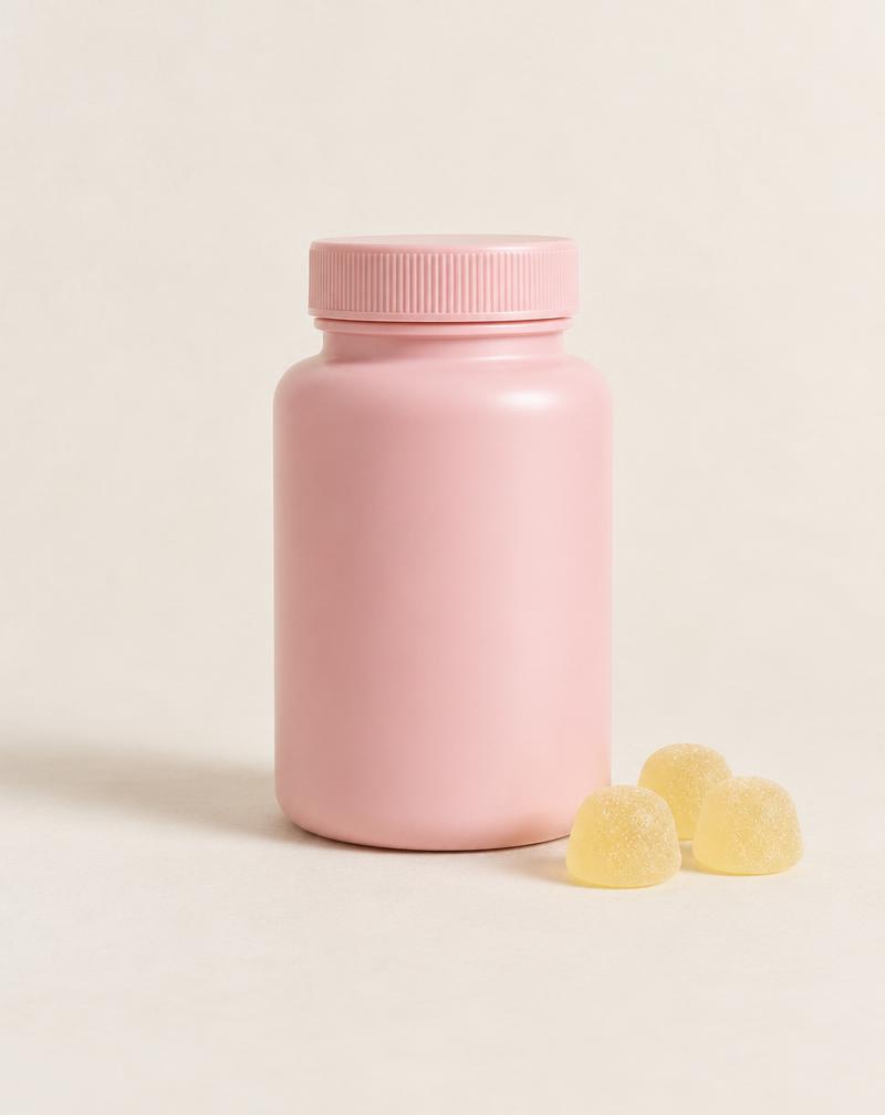 Nature Made Prenatal Folic Acid + DHA + Choline Gummies studio photograph